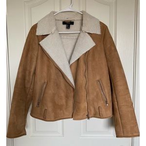 Sherpa and Suede Jacket